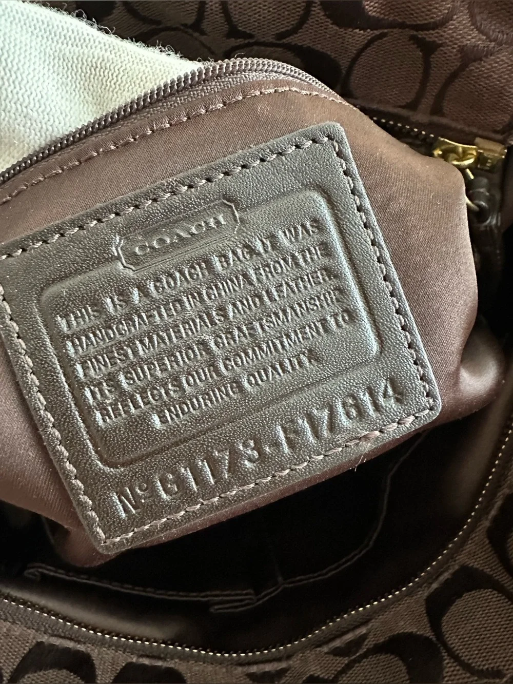 Coach Patchwork Tote Zippy Bag